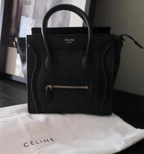Celine Luggage Nano Black 2 | Spotted Fashion  