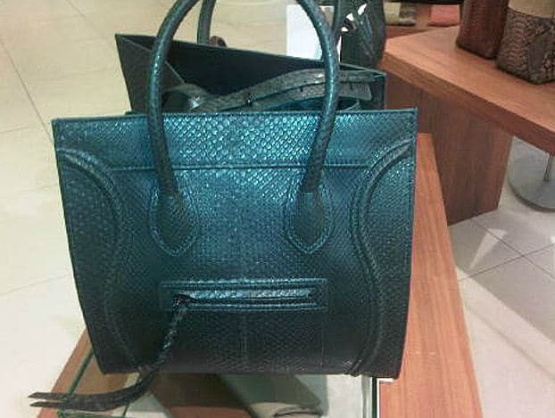 replica bag online - celine luggage phantom python bag