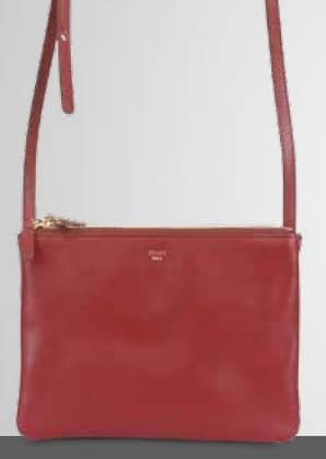 Celine Burgundy Red Trio Crossbody Bag | Spotted Fashion  