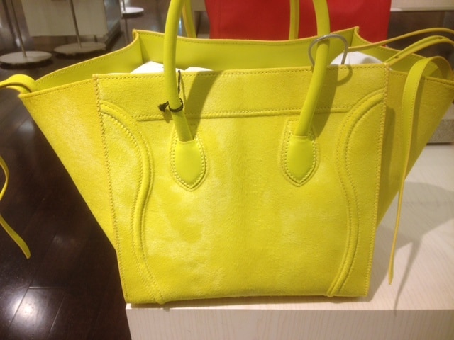 buy replica celine bags online - Tamara Ecclestone with Celine Citron Yellow Phantom Bag with Pony ...
