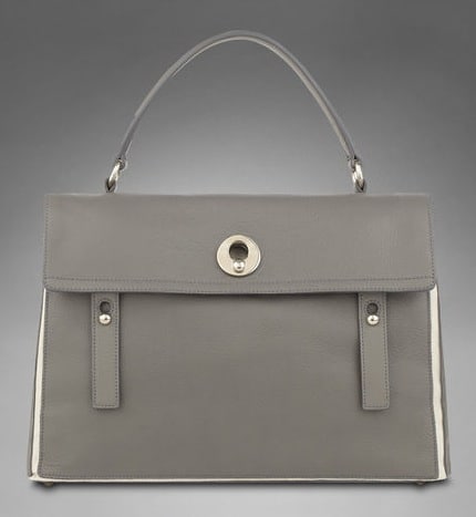 YSL Light Grey Muse Two Large Bag | Spotted Fashion  