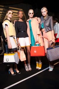 Fendi Spring 2013 Backstage with 2Jours Tote Bag 4