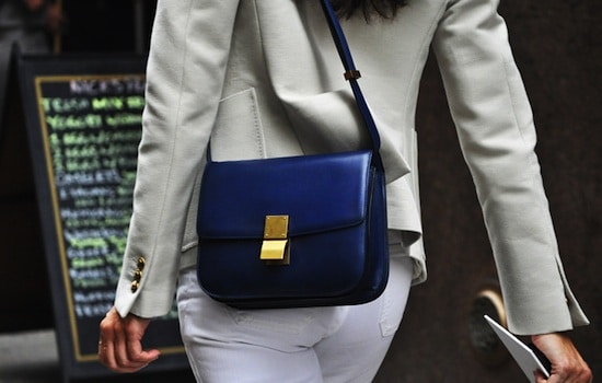 Streetstyle Shots: Celine Blue Bags | Spotted Fashion  