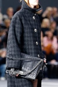 Chanel Black Crocodile Boy Flap Large Bag - Fall 2013 Runway