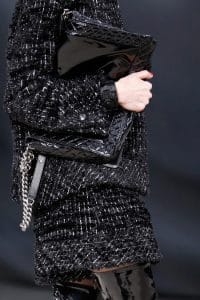 Chanel Black Patent Boy Flap Large Bag - Fall 2013 Runway