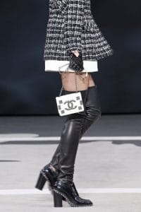 Chanel White Flap Mini Bag - Fall 2013 Runway