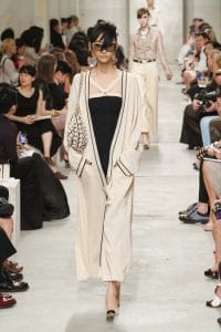 Chanel Beige/Black Shoulder Bag - Cruise 2014 Runway