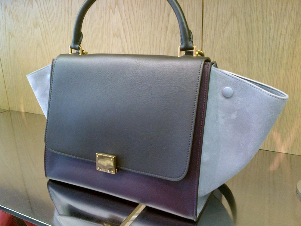 celine tri-colour trapeze handbag  