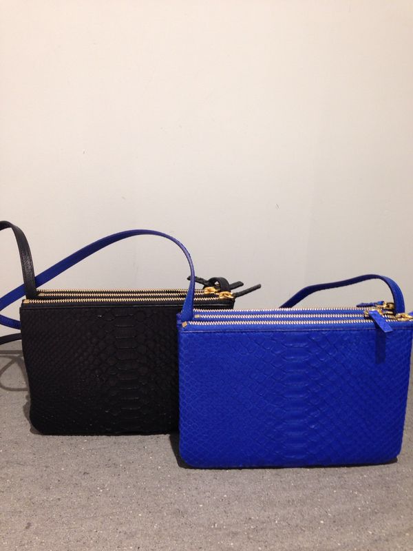 celine blue python handbag luggage phantom  