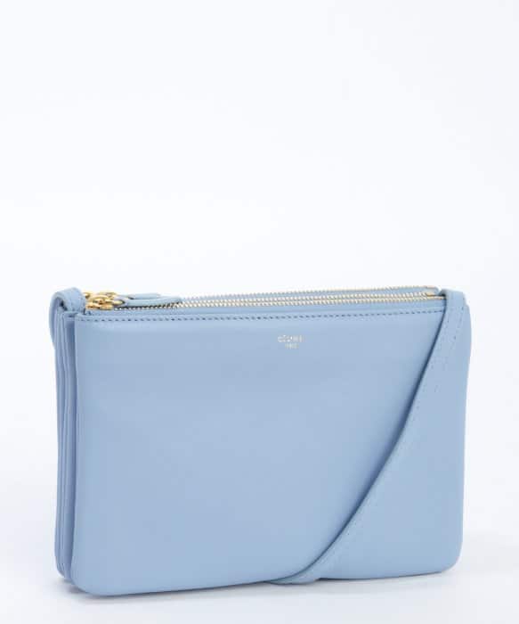 Celine Blue Trio Crossbody Bag ○ Labellov ○ Buy and Sell