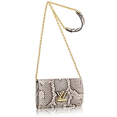 Louis Vuitton Python Twist Chain Wallet