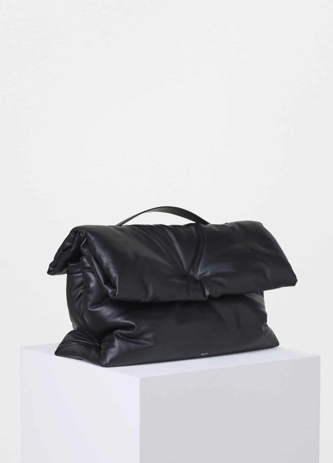 celine original bags - celine black cloth handbag classic