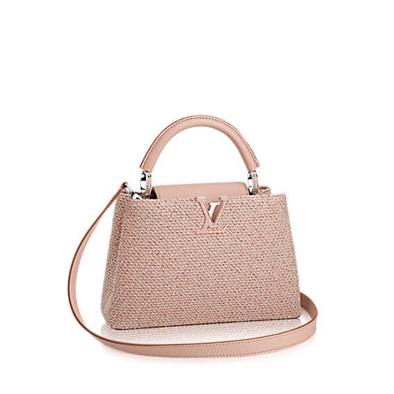 Louis Vuitton Capucines Bag Tweed Mm