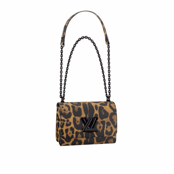 Louis Vuitton Leopard Wild Animal Print Twist mm Bag