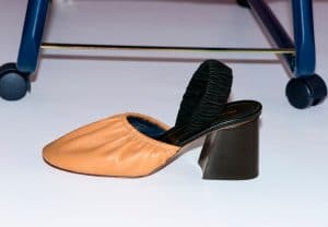 Celine Camel Soft Ballerina Slingback Pump