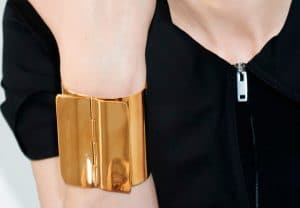 Celine Gold Brass Classic Cuff
