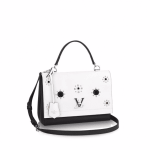 Louis Vuitton Black/White Lockme II Mechanical Flowers Bag