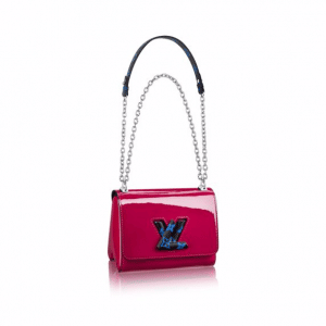 Louis Vuitton Fuchsia Monogram Vernis Twist PM Bag