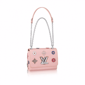 Louis Vuitton Pink Epi Twist MM Mechanical Flowers Bag