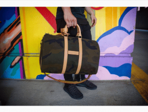 louis vuitton supreme camo keepall