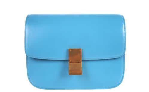 Celine blue medium box bag