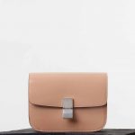 Celine Nude Spazzolato Calfskin Classic Box Medium Bag