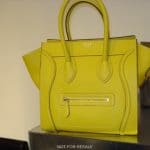 Celine Yellow Micro Luggage Bag