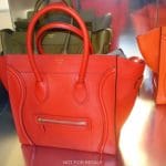 Celine Red Coquelicot Micro Luggage Bag