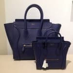 Celine Navy Blue Nano Bag