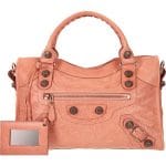 Balenciaga Vieux Rose Giant Rose Gold City Bag