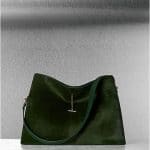 celine-green-olive-pony-shoulder-bag