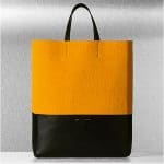celine-yellow-felt-bicolor-vertical-cabas-bag