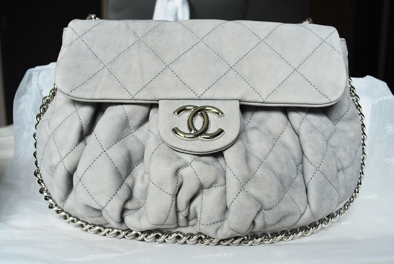 Chanel Chain Around Crossbody Messenger Aged Lambskin Medium Bag