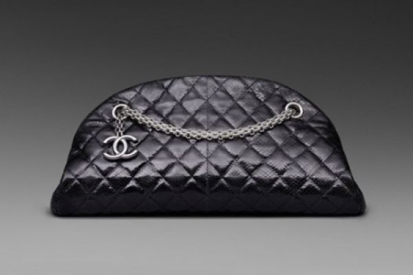 Chanel Black Lambskin Mademoiselle Tote Bag