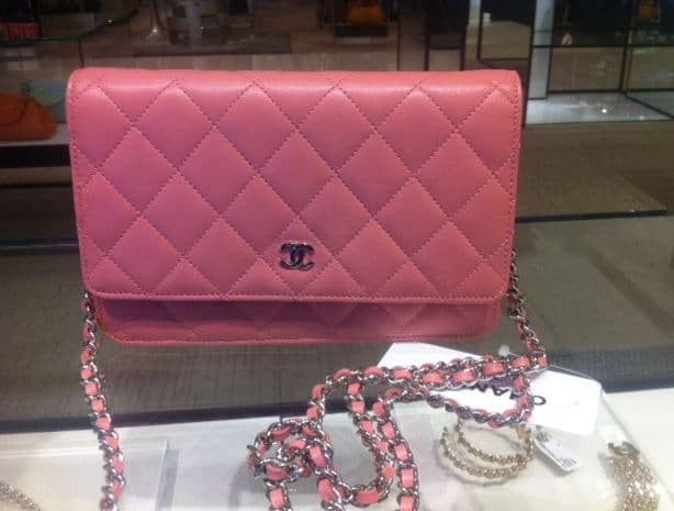 chanel purse red