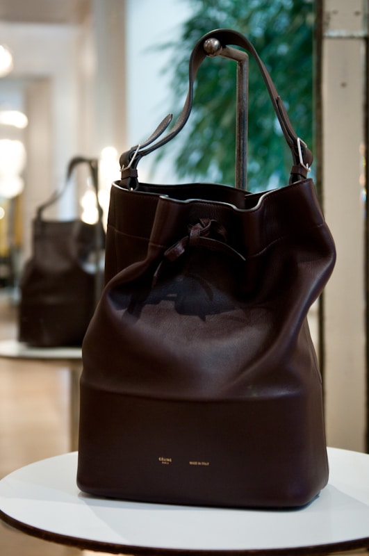 how to style Celine drawstring bag ft. dossier perfume