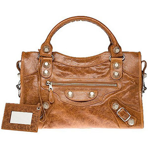 Crush Leather Shoulder Bag in Brown  Balenciaga  Mytheresa