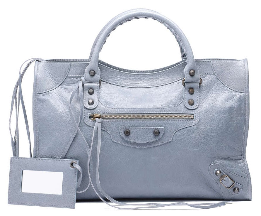 balenciaga grey purse