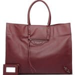 Balenciaga Bordeaux Papier A4 Bag