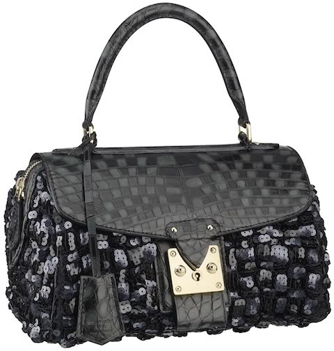 Louis Vuitton Black Crocodile Leather Exotic Top Handle Shoulder Small Mini  Bag at 1stDibs