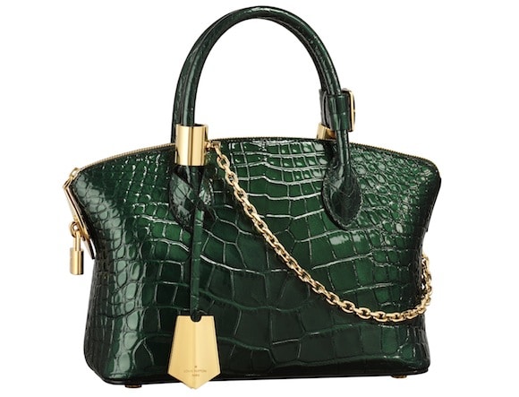 vuitton green crocodile bag