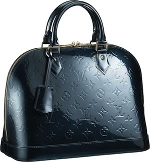 Louis Vuitton Vernis Alma BB Bag Blue