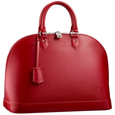Louis VUITTON year 1996 - BAG Alma in red epi leather,…