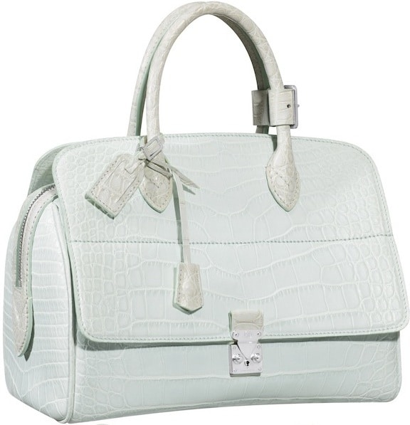 Louis Vuitton 2012 Pre-owned Lockit East West Top-Handle Bag - White