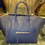 Celine Blue Phantom Bag with Orange Trim