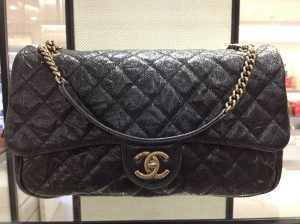 Chanel Black Shiva Flap Large Bag