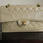 Chanel Beige Vintage Double Flap Bag