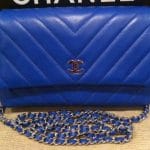 Chanel Blue Chevron WOC Bag 2011