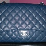 Chanel Blue Fonce Classic Flap Maxi Bag 2009