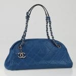Chanel Blue Just Mademoiselle Medium Bag 2011